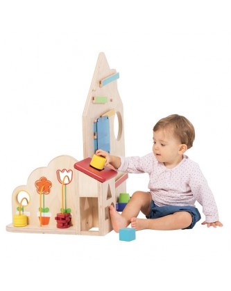 ΞΥΛΙΝΟ ΣΠΙΤΑΚΙ ΔΡΑΣΤΗΡΙΟΤΗΤΩΝ 67x40x65cm 