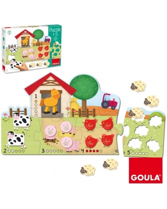 FARM PUZZLE WITH 15 ANIMALS