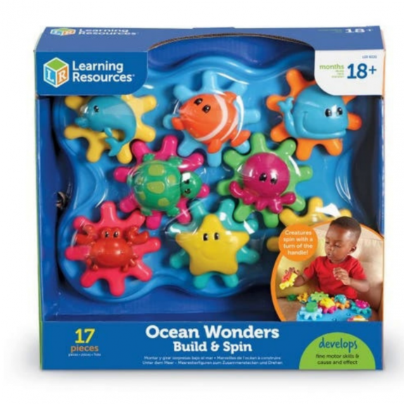 ΕΚΠΑΙΔΕΥΤΙΚΟ ΠΑΙΧΝΙΔΙ " Ocean Wonders Build & Spin "