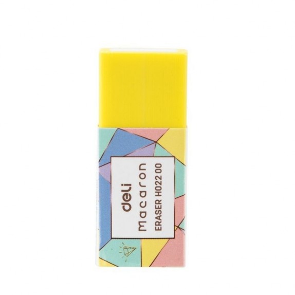 ΓΟΜΑ 50x20x11mm DELI MACARON ΚΙΤΡΙΝΟ