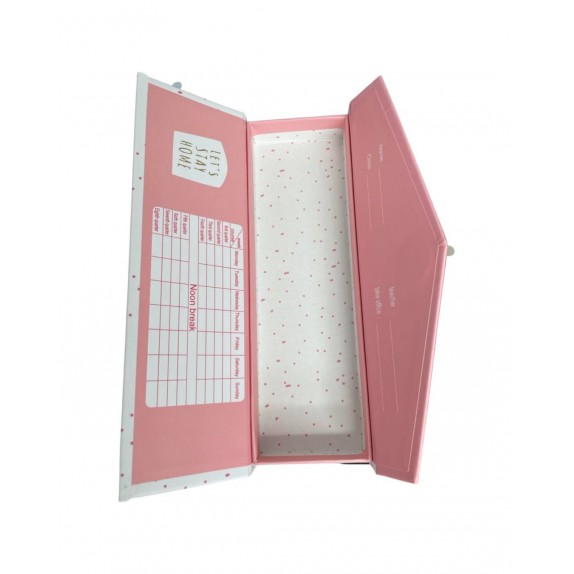 ΚΑΣΕΤΙΝΑ "LET'S STAY HOME"  ΡΟΖ