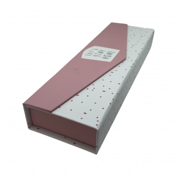 ΚΑΣΕΤΙΝΑ "LET'S STAY HOME"  ΡΟΖ