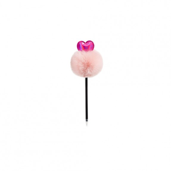 ΣΤΥΛΟ ΜΕ ΠΟΜ ΠΟΜ BACK2FUN MIQUELRIUS - ΜΑΥΡΟ