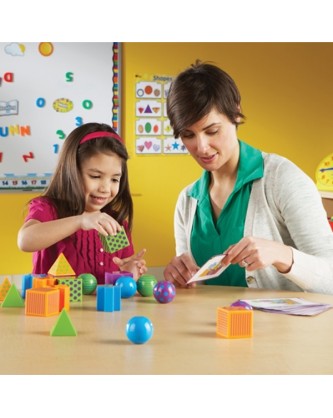 EDUCATIONAL GAME OF SKILLS WITH GEOMETRIC SHAPES (Learning Resources - Mental blocks)