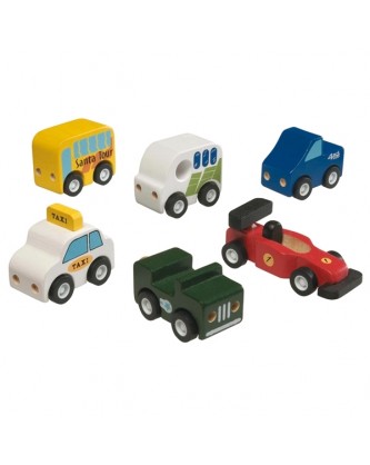 ΞΥΛΙΝΑ ΟΧΗΜΑΤΑ ΣΕΤ 6 ΤΕΜΑΧΙΩΝ