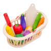 NEW CLASSIC TOYS WOODEN VEGETABLE SET WITH BASKET