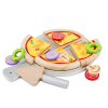 WOODEN PIZZA SET WITH DISC NEW CLASSIC TOYS