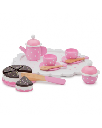 ΞΥΛΙΝΟ ΣΕΤ ΤΣΑΓΙΟΥ ΜΕ ΚΕΙΚ NEW CLASSIC TOYS