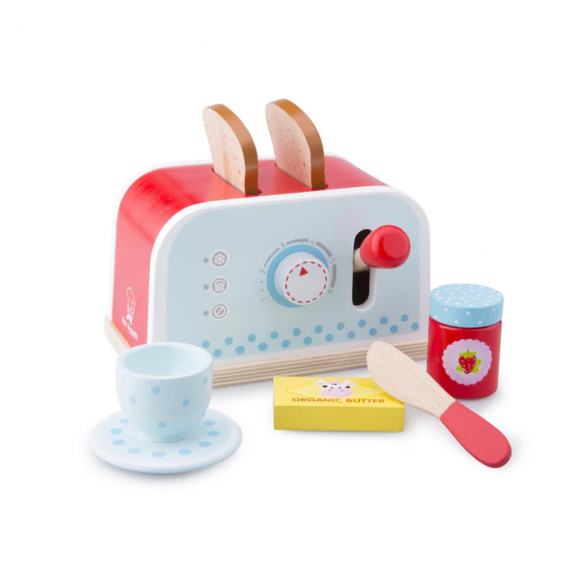 WOODEN TOASTER NEW CLASSIC TOYS - RED