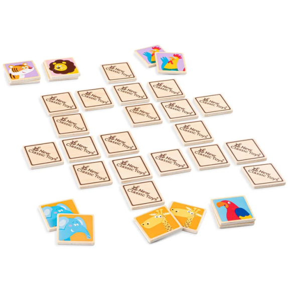 ΞΥΛΙΝΟ ΠΑΙΧΝΙΔΙ ΜΝΗΜΗΣ ΖΩΑΚΙΑ NEW CLASSIC TOYS 