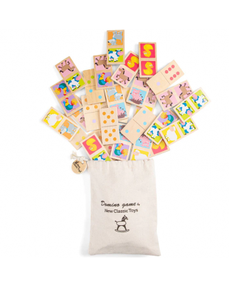 ΞΥΛΙΝΟ ΠΑΙΧΝΙΔΙ ΝΤΟΜΙΝΟ ΜΕ ΖΩΑΚΙΑ NEW CLASSIC TOYS 