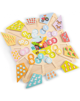 ΞΥΛΙΝΟ ΡΟΛΟΙ & ΠΑΖΛ ΜΕ ΣΧΗΜΑΤΑ NEW CLASSIC TOYS 