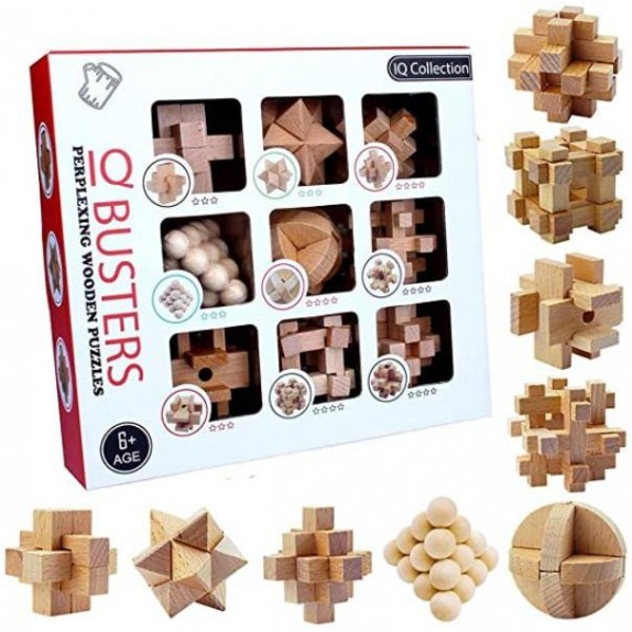 ΞΥΛΙΝΑ ΠΑΖΛ ΣΕΤ 9 ΤΕΜΑΧΙΩΝ