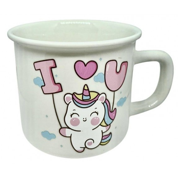 ΚΕΡΑΜΙΚΗ ΚΟΥΠΑ UNICORN 'I LOVE YOU' - ΛΕΥΚΗ
