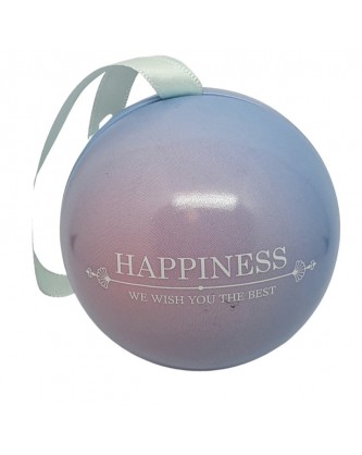 DECORATIVE BALL 7cm "HAPPINESS" 