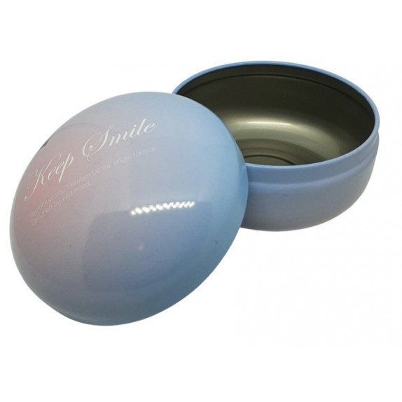 ΔΙΑΚΟΣΜΗΤΙΚΟ ΜΕΤΑΛΛΙΚΟ ΚΟΥΤΑΚΙ 9x5cm "KEEP SMILE"