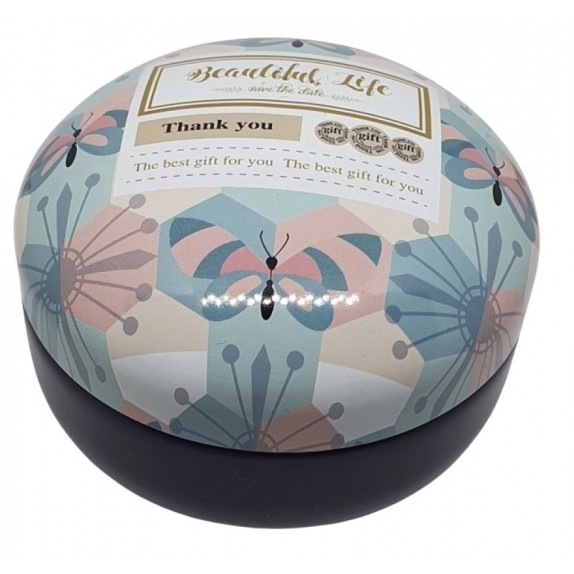 ΔΙΑΚΟΣΜΗΤΙΚΟ ΜΕΤΑΛΛΙΚΟ ΚΟΥΤΑΚΙ 9x5cm "BEAUTIFUL LIFE"