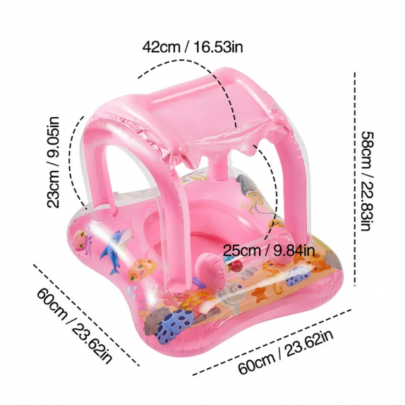 ΣΩΣΙΒΙΟ ΚΑΘΙΣΜΑ ΜΕ ΣΚΙΑΣΤΡΟ - ΡΟΖ