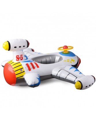 BABY INFLATABLE AIRPLANE SWIMMING FLOAT BOAT  - WHITE